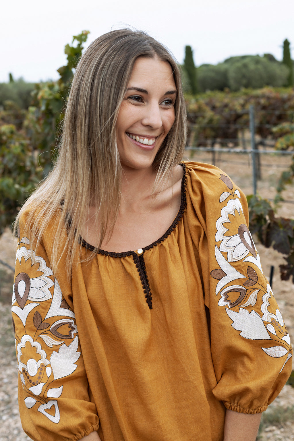 Vestido Misha Mostaza